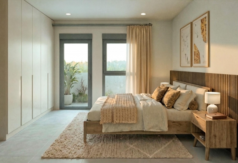 Villa de nueva construcción con 2 dormitorios, solarium privado y sótano en campo de golf en Mazarrón(Murcia)