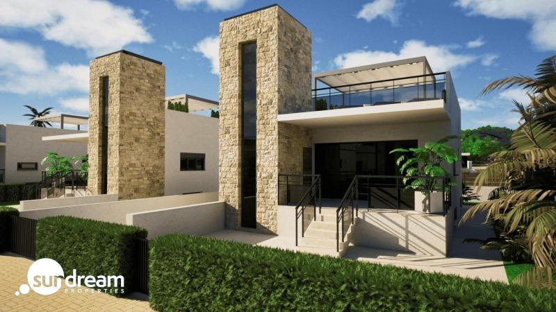 g_42629-35-1 Villa de nueva construcción con 3 dormitorios, solárium privado y sótano en campo de golf en Mazarrón(Murcia)