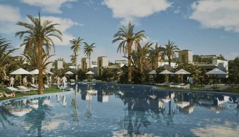 Villa de nueva construcción con 3 dormitorios, solárium privado y sótano en campo de golf en Mazarrón(Murcia)
