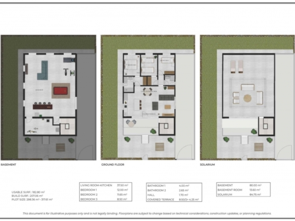 Villa de nueva construcción con 3 dormitorios, solárium privado y sótano en campo de golf en Mazarrón(Murcia)