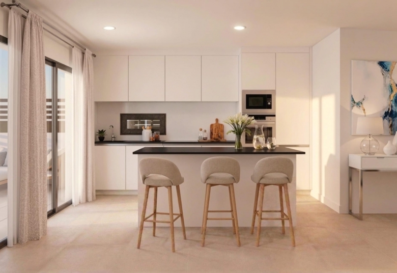 Villa de nueva construcción con 3 dormitorios, solárium privado y sótano en campo de golf en Mazarrón(Murcia)