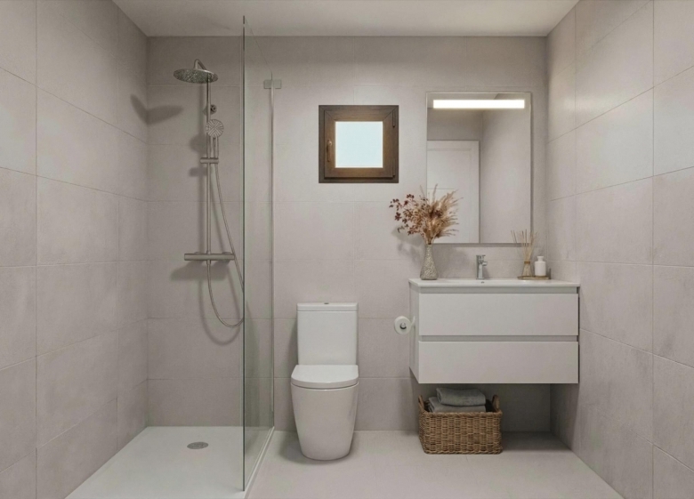 Villa de nueva construcción con 3 dormitorios, solárium privado y sótano en campo de golf en Mazarrón(Murcia)