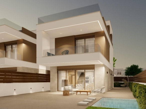 Villa con 3 dormitorios y piscina privada cerca de la playa en Pilar de la Horadada(Alicante)
