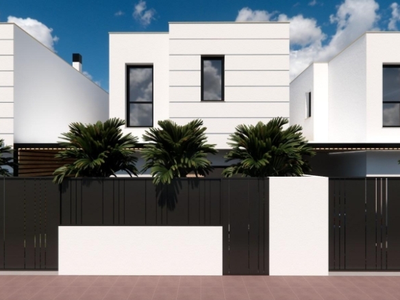 Villa de nueva construcción con 3 dormitorios y piscina privada en venta en Los Alcazares.
