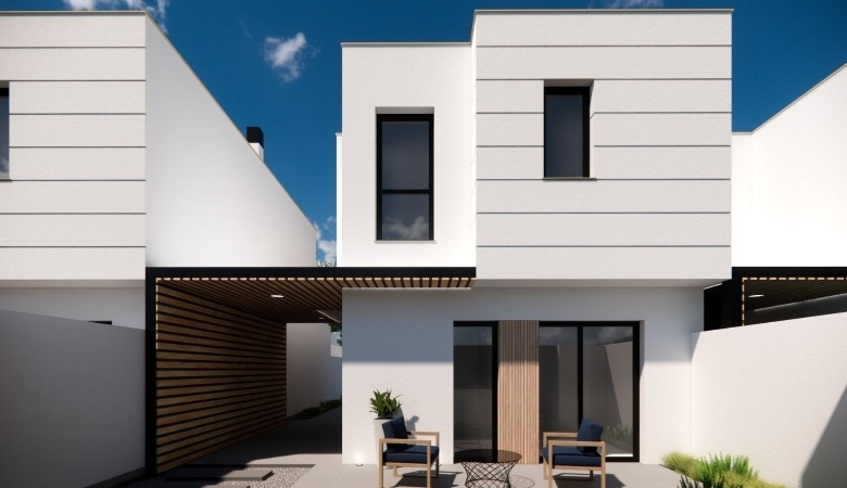 Villa de nueva construcción con 3 dormitorios y piscina privada en venta en Los Alcazares.