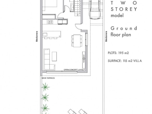 Villa de nueva construcción con 3 dormitorios y piscina privada en venta en Los Alcazares.