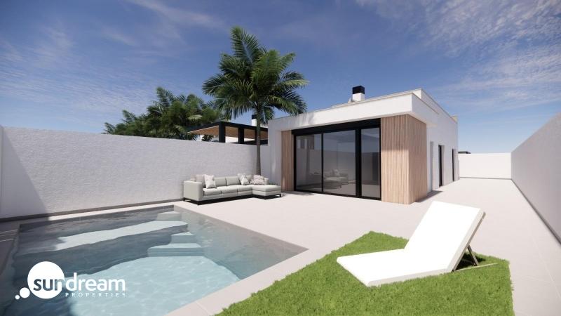g_42665-22-24 Villa de nueva construcción en una sola planta con 3 dormitorios y piscina privada en Los Alcázares