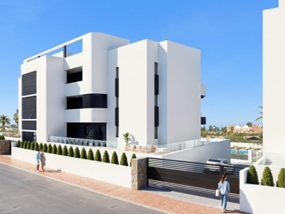 Ático de nueva construcción con 2 dormitorios frente al campo de golf en La Serena Golf en Los Alcázares
