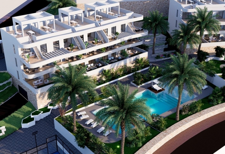Ático de nueva construcción con 2 dormitorios en venta (Finestrat)