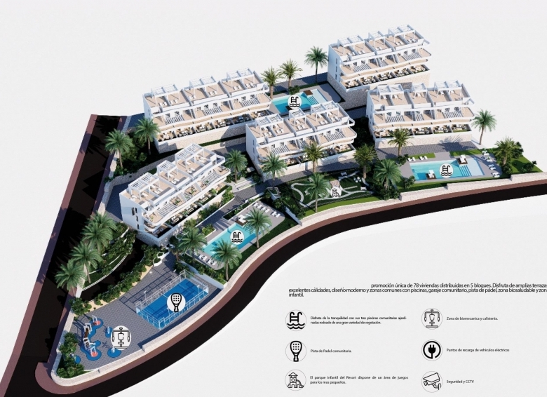Ático de nueva construcción con 2 dormitorios en venta (Finestrat)