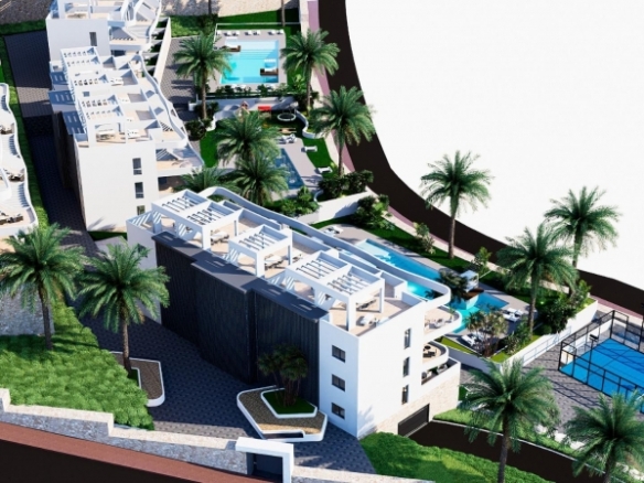 Ático de nueva construcción con 2 dormitorios en venta (Finestrat)