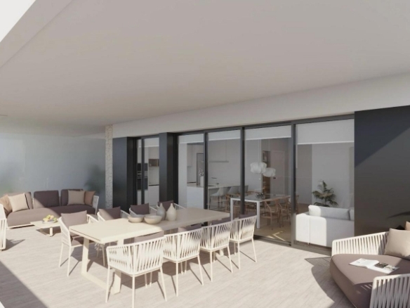 Ático de nueva construcción con 2 dormitorios y solárium privado cerca de Benidorm en La Nucia