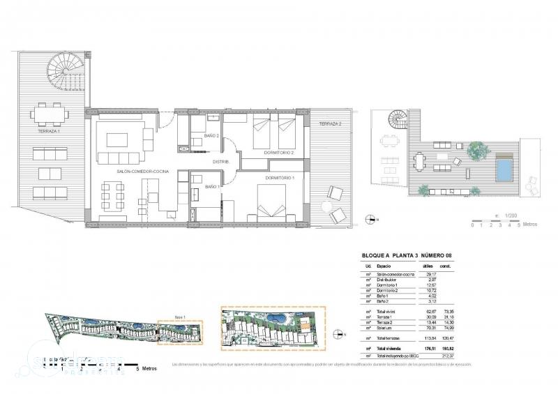 Ático de nueva construcción con 2 dormitorios y solárium privado cerca de Benidorm en La Nucia