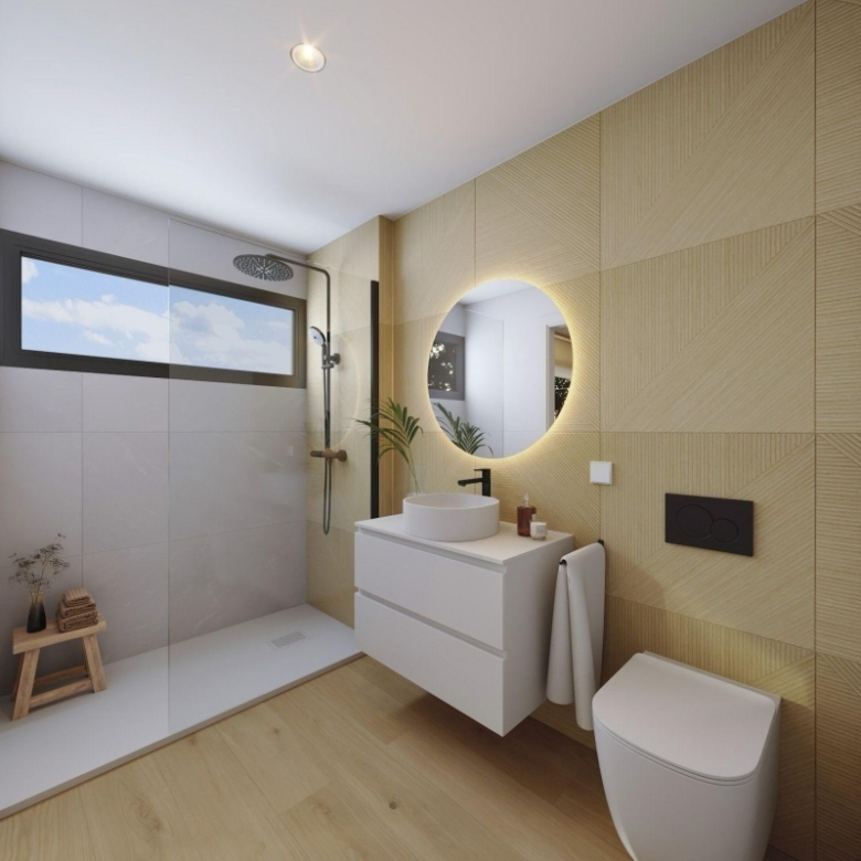 Ático de nueva construcción con 2 dormitorios y solárium privado cerca de Benidorm en La Nucia