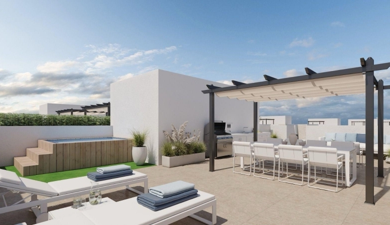 Ático moderno de nueva construcción con 3 dormitorios y solarium privado en La Nucia