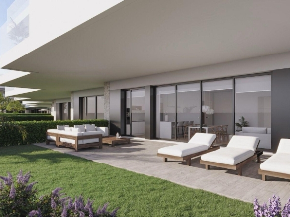 Apartamento de nueva construcción de planta baja con 3 dormitorios y jardín privado en La Nucía