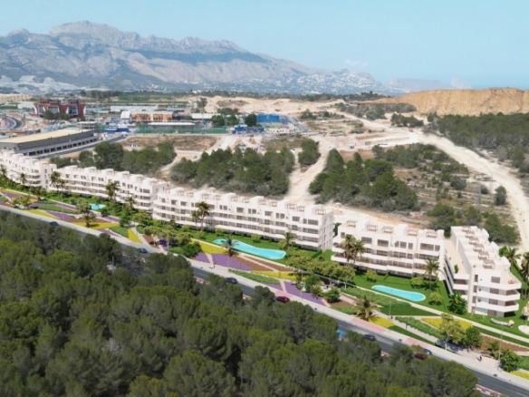 Apartamento de nueva construcción de planta baja con 3 dormitorios y jardín privado en La Nucía