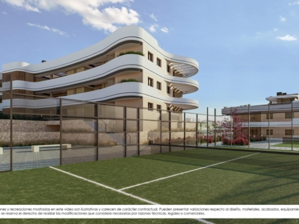 Ático de 2 dormitorios de nueva construcción en complejo residencial exclusivo con vistas al mar en Finestrat
