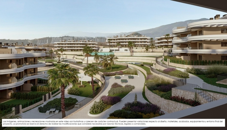 Ático de 2 dormitorios de nueva construcción en complejo residencial exclusivo con vistas al mar en Finestrat