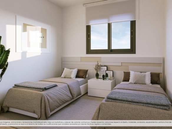 Ático de 2 dormitorios de nueva construcción en complejo residencial exclusivo con vistas al mar en Finestrat