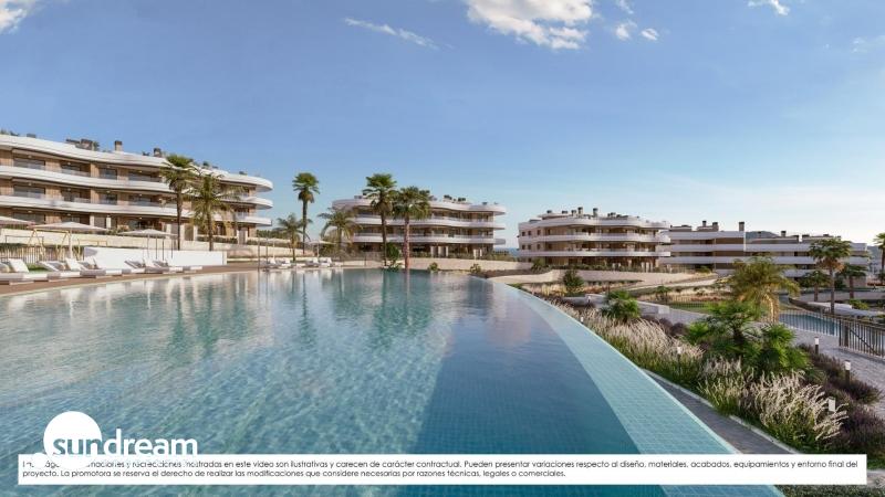 Ático de 3 dormitorios en complejo residencial exclusivo con vistas al mar en venta en Finestrat