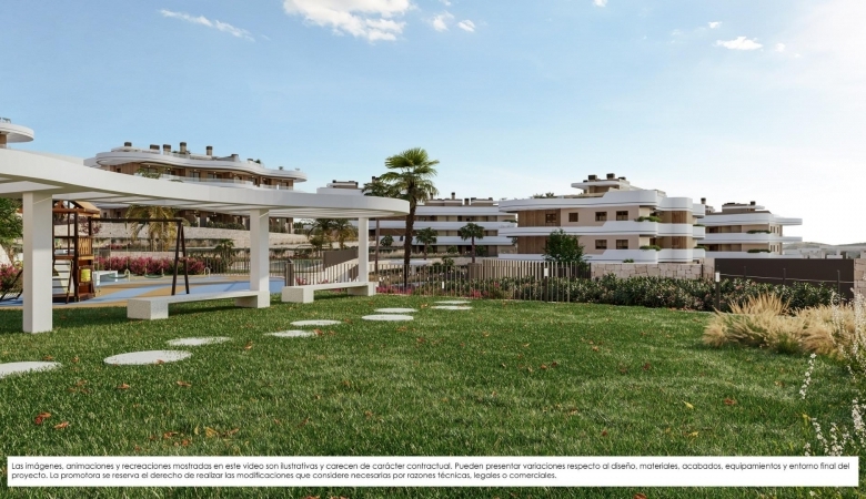 Ático de 3 dormitorios en complejo residencial exclusivo con vistas al mar en venta en Finestrat