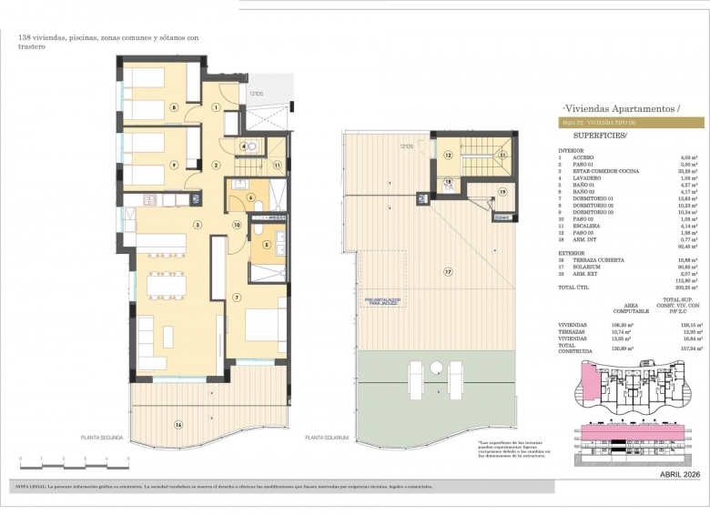 Ático de 3 dormitorios en complejo residencial exclusivo con vistas al mar en venta en Finestrat