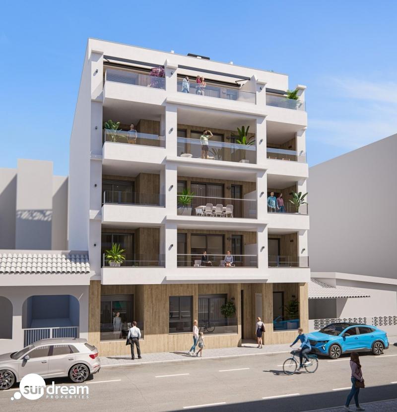g_42843-36-1 Apartamento moderno de nueva construcción con 2 dormitorios a solo 300m. de la Playa del Cura en Torrevieja.