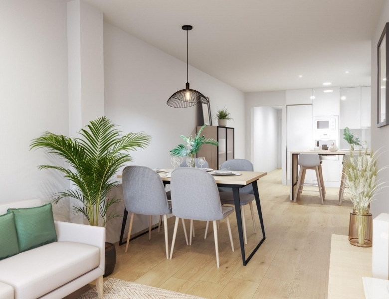 Apartamento moderno de nueva construcción con 2 dormitorios a solo 300m. de la Playa del Cura en Torrevieja.