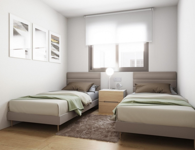 Apartamento moderno de nueva construcción con 2 dormitorios a solo 300m. de la Playa del Cura en Torrevieja.