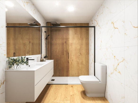 Apartamento moderno de nueva construcción con 2 dormitorios a solo 300m. de la Playa del Cura en Torrevieja.