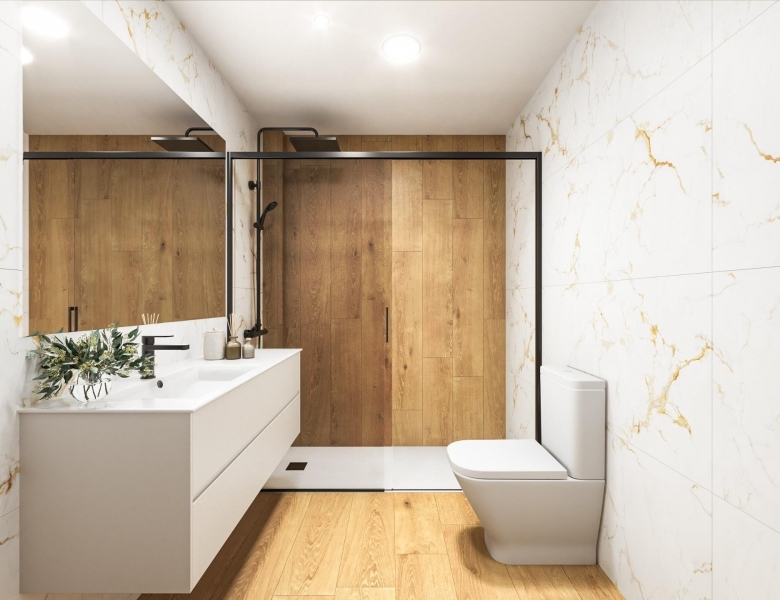 Apartamento moderno de nueva construcción con 2 dormitorios a solo 300m. de la Playa del Cura en Torrevieja.