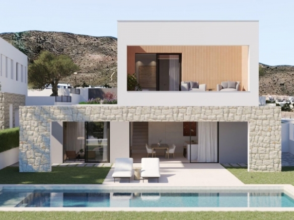 Villa de 4 dormitorios con piscina privada a la venta en Finestrat.