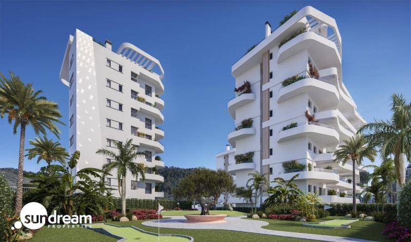 Apartamento de 3 dormitorios a la venta en complejo residencial en Villajoyosa