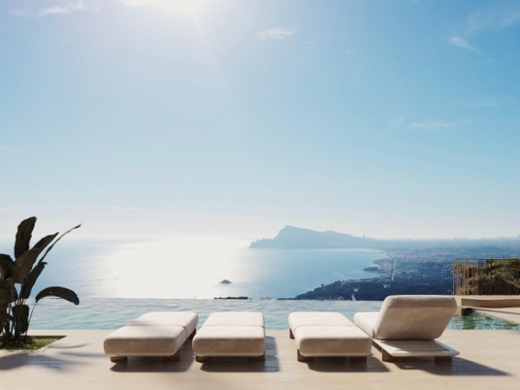 Villa de lujo con 4 dormitorios y vistas panorámicas al mar a la venta en Altea Hills