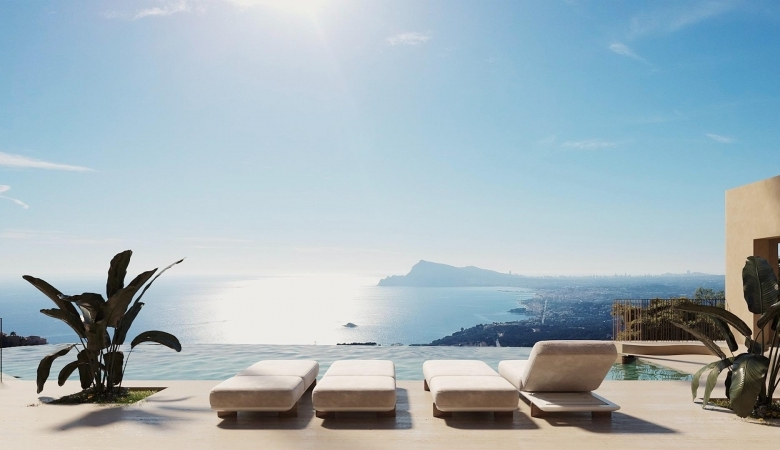 Villa de lujo con 4 dormitorios y vistas panorámicas al mar a la venta en Altea Hills