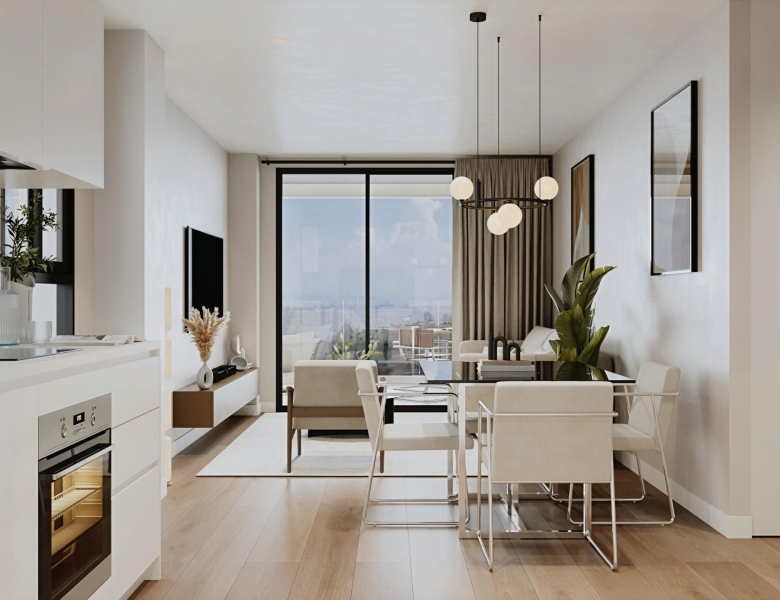 Ático de 3 dormitorios con solarium y piscina privada a 900m. de la playa en Villajoyosa