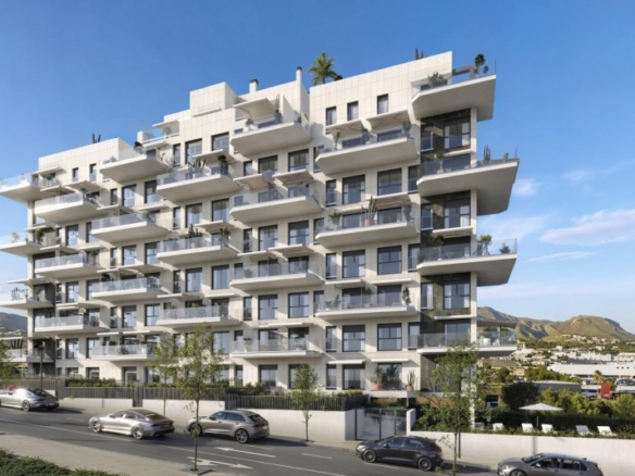 Apartamento de nueva construcción con 3 dormitorios a solo 900m de la playa en Villajoyosa