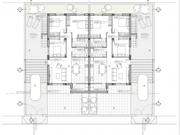 Villa pareada de 3 dormitorios con solarium a solo 950m de la playa en Puerto de Mazarrón