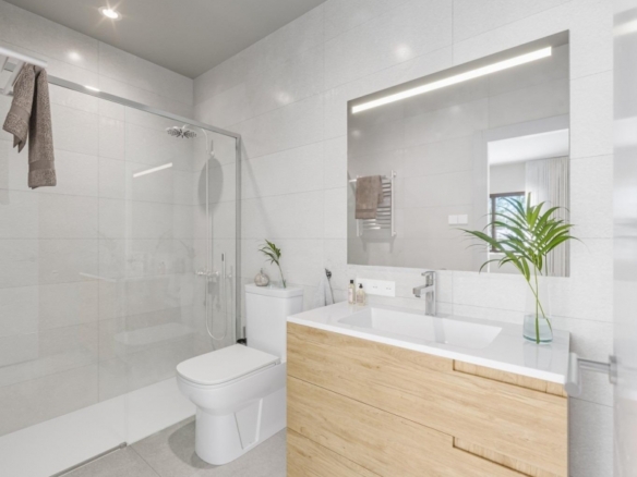 Villa pareada de 3 dormitorios con solarium a solo 950m de la playa en Puerto de Mazarrón