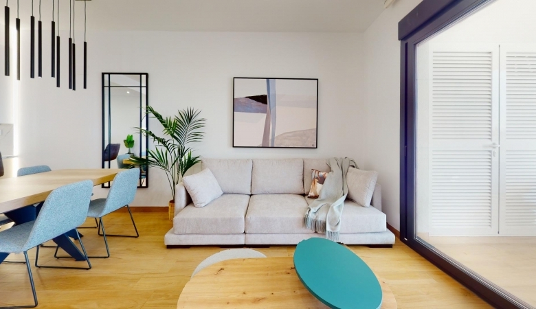 Bungalow de planta baja con 2 dormitorios y 2 amplias terrazas en Los Balcones(Torrevieja)