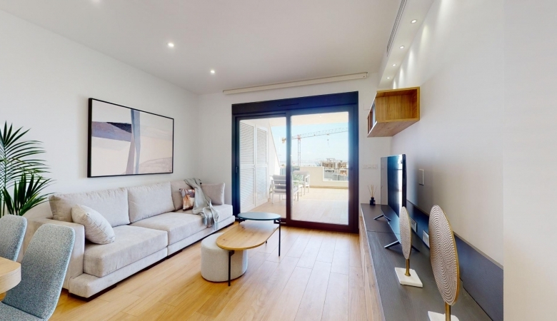 Bungalow de planta baja con 2 dormitorios y 2 amplias terrazas en Los Balcones(Torrevieja)