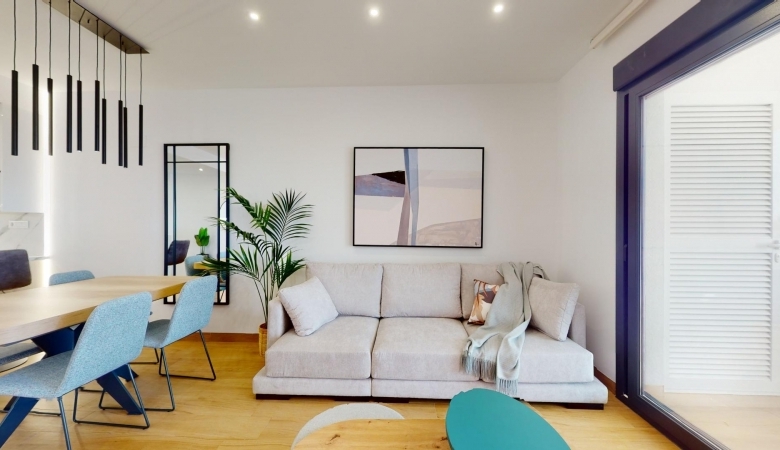 Bungalow de planta baja con 2 dormitorios y 2 amplias terrazas en Los Balcones(Torrevieja)