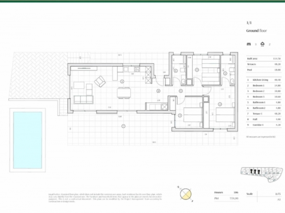 Villa independiente en una planta de 3 dormitorios con excelentes vistas panorámicas en Balcón de Finestrat