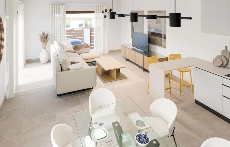 Villa independiente en una planta de 3 dormitorios con excelentes vistas panorámicas en Balcón de Finestrat