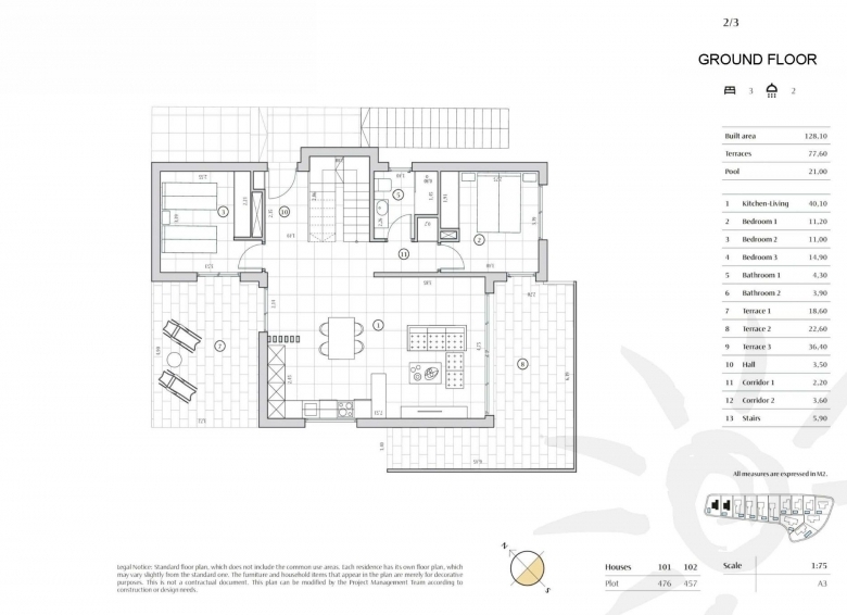 Villa de dos plantas con 3 dormitorios con vistas panorámicas en venta en Balcón de Finestrat