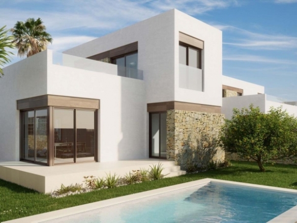 Villa de dos plantas con 3 dormitorios con vistas panorámicas en venta en Balcón de Finestrat