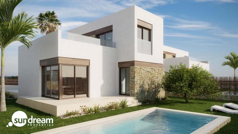g_43138-19-23 Villa de dos plantas con 3 dormitorios con vistas panorámicas en venta en Balcón de Finestrat