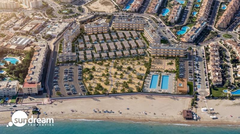 g_43139-29-21 Apartamento turístico de lujo de 1 dormitorio con playa privada en primera línea de Vera Playa-Almería