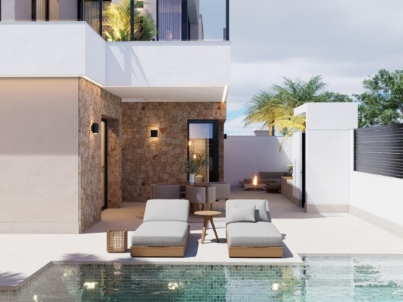 Villa de lujo con 4 dormitorios y piscina privada con jacuzzi a la venta en San Pedro del Pinatar